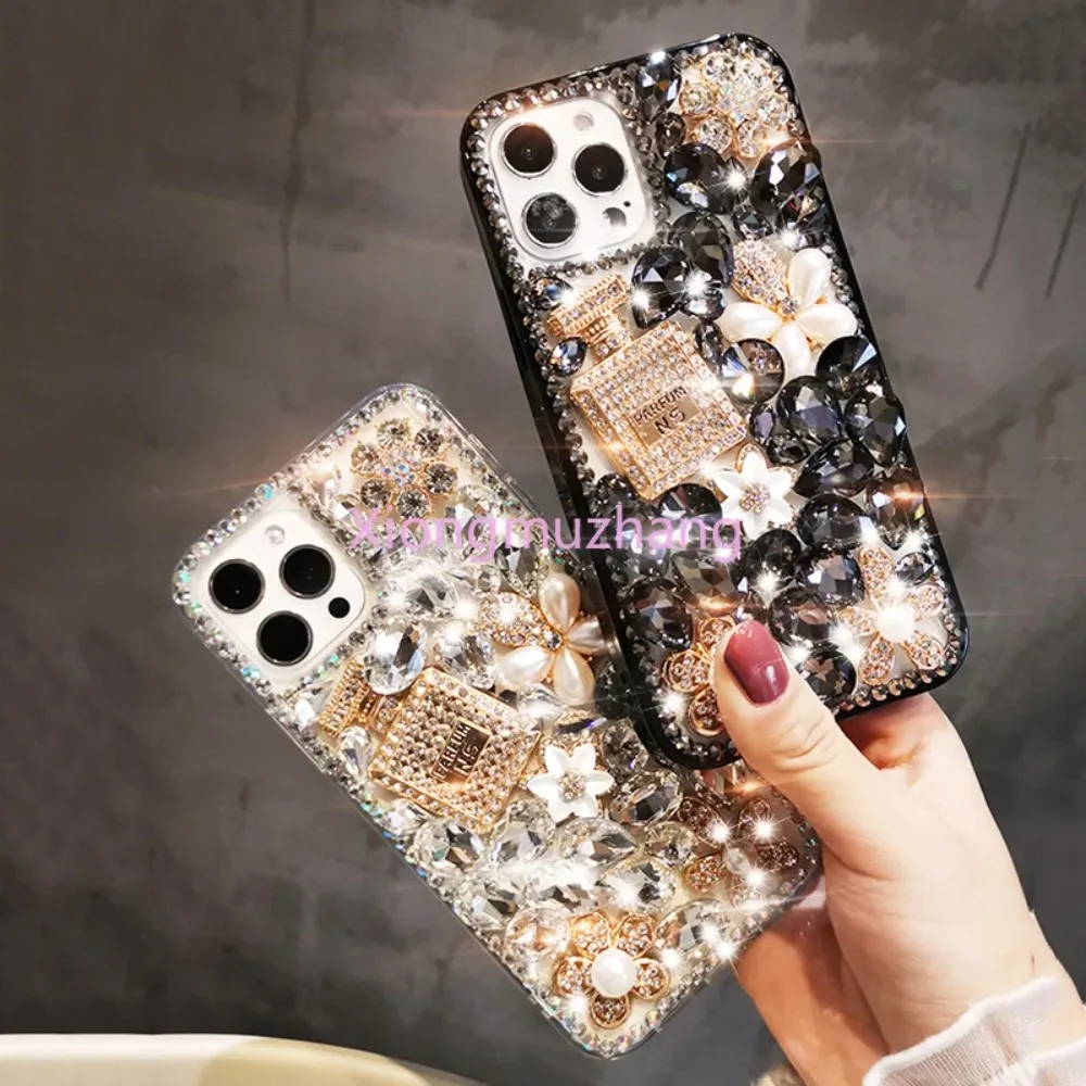 Luxury Rhinestone Case Bling Diamond Cover for Nokia C210 C200 C110 C300 G310 G400 G42 G22 G11 Plus G21 G60 C32 C22 C12