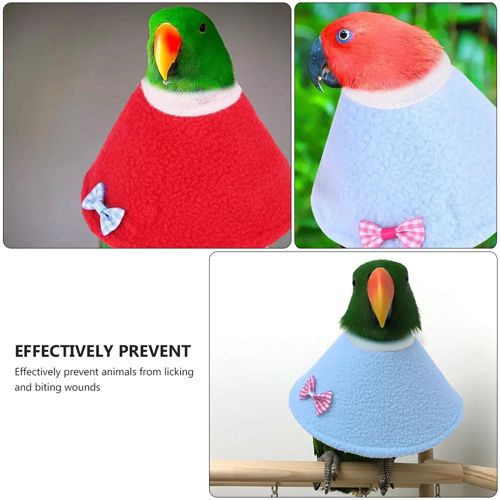 2pcs Adjustable Pet Recovery Collar Anti Licking Bite Proof Neck Guard For Parrot Elizabethan Collar Bird Supplies Pet Products