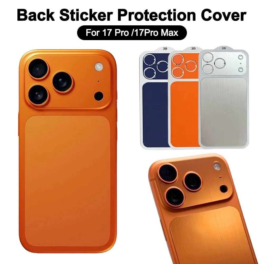 Orange Full Cover Back Sticker Film – Anti-Scratch Screen Protector