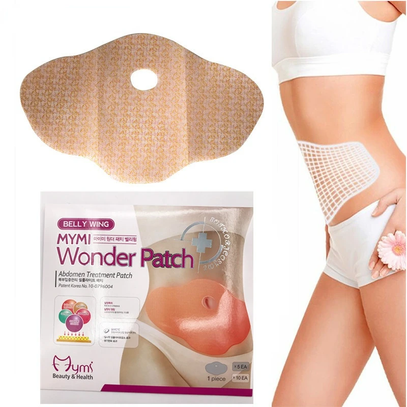 

30 Pcs Mymi Wonder Patch Quick Slimming Patch Belly Slim Patch Abdomen Slimming Fat Burning Navel Stick Weight Loss Slimer Tool