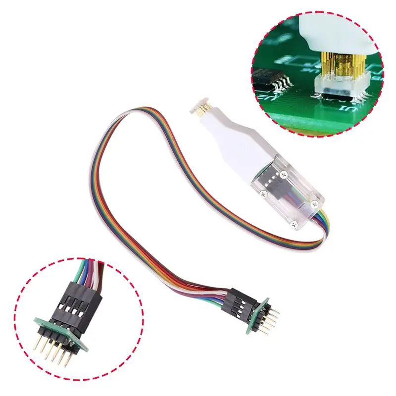 A46M-4Pcs Sop8 Soic8 Wson 칩 다운로드 번 라이트 프로브 스프링 니들 플래시 Eeprom 칩 버너 케이블 Sop8 Soic8 칩