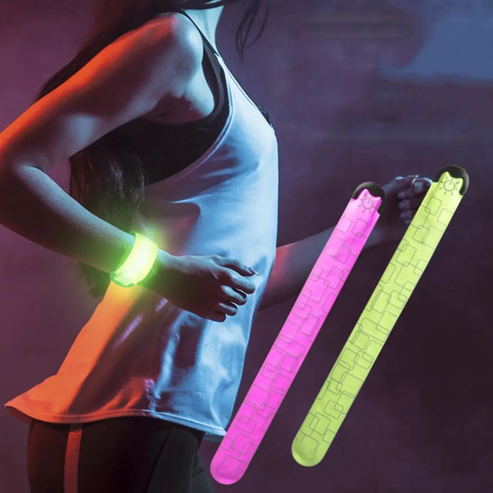 Reflective Arm Bands Reflective Safety Light LED Bracelet Night Safety High Brightness Flashing Outdoor Sports Running