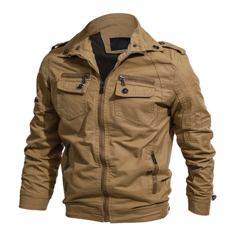 

6XL Large Size Men Multi-pockets Military Jacket Spring Autumn Outdoor Hunting Climbing Cycling Hiking Breathable Windproof Coat
