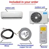 18000 BTU Mini Split Air Conditioner Ductless Inverter System 18.3 SEER2 with Heat Pump 220V 1.5 Ton,with Installation Kit 5