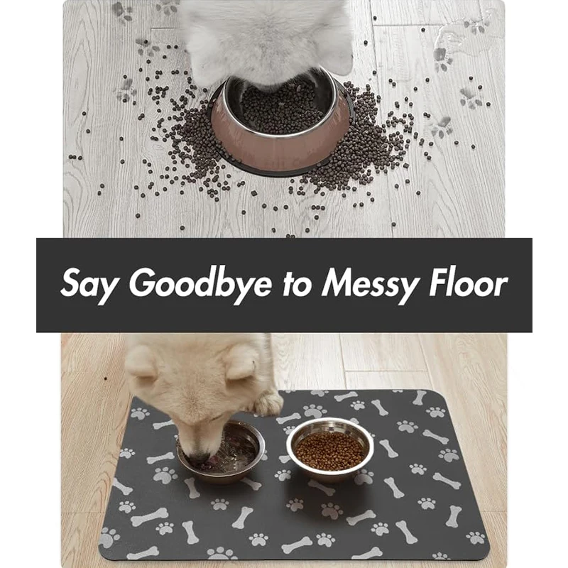 Pet Feeding Pads Absorbent Dog Pads Suitable for Food and Water Bowls Dog Accessories Pet Supplies
