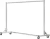 Industrial Grade Z-Base 70in extra long Clothes Garment Rack, Commercial Grade Rolling Clothing Rack, Heavy Duty 600lb Load 2