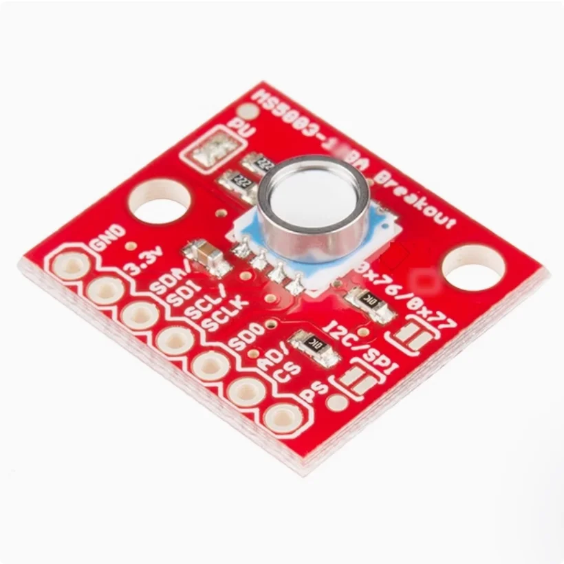 MS5803-14BA Hochpräzises Flüssigkeits-Gasdruck-Höhensensormodul Wasserdicht Rot