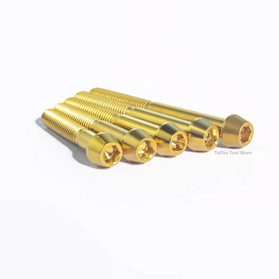 Boulon en titane pour tige de dégager de vélo, vis à tête Boulon en titane pour tige de dégager de vélo, vis à tête