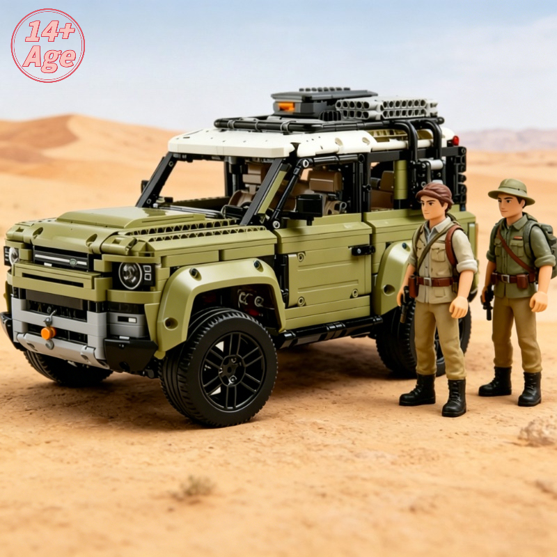 2573PCS 1:8 Technical Defender Off Road Car Building Blocks Assemble Bricks SUV Vehicle Toys Gift for Children Kids