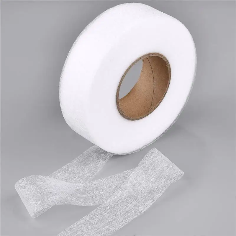 50M Double Side Fabric Fusing Tape Hem Tape No Sew Hemming Tape Iron-on  Tape Adhesive for Pants Dresses Clothing Accessories