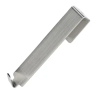 Bathroom Shower Door Back Hook Stainless Steel Hooks Glass Door Shower Towel Rack  Bathroom Bathrobe Hanger Holder Hooks 1