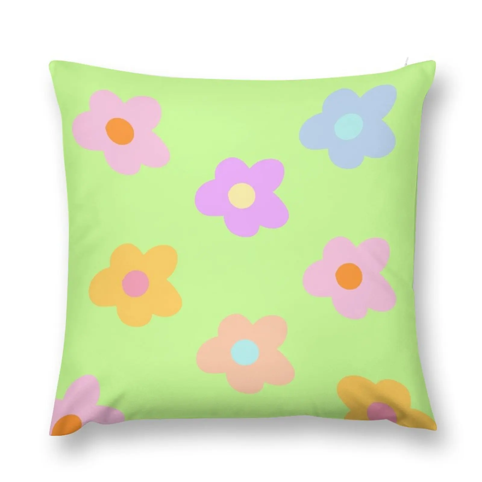 

pastel 5-petal flowers Throw Pillow Cushions Cover Pillow Case Christmas