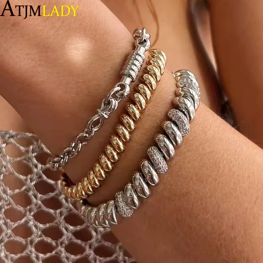 JRYXDS Collana A Girocollo In Acciaio Inossidabile, Design A Più Catenine Serpente E Spina Di Pesce, Regolabile 21-50 Cm, Per Donna - 2