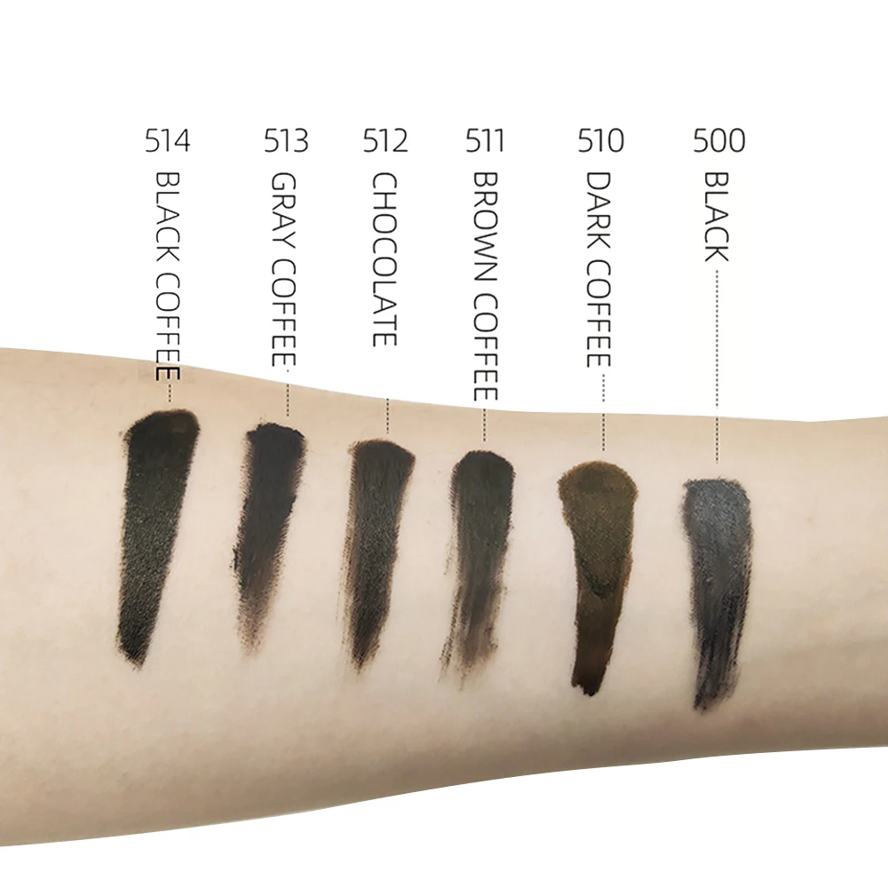 AIMOOSI Henna Eyebrow Tattoo Ink Professional Microblading Pigment for Eyeliner 3ml Permanent Makeup Black Tattoo Inks Supplies