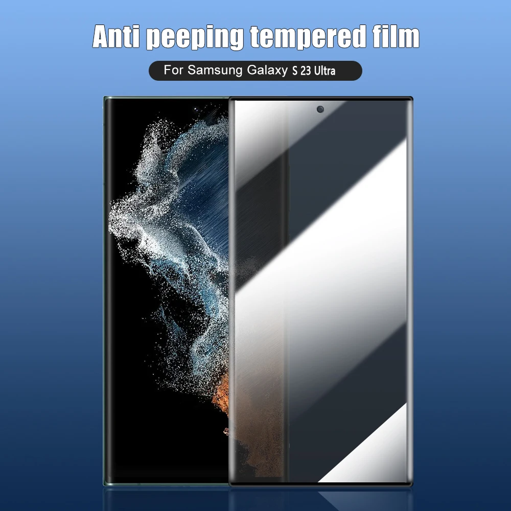 Privacy Tempered Glass For Samsung S23 S22 S21 S20 Note 20 Ultra S23