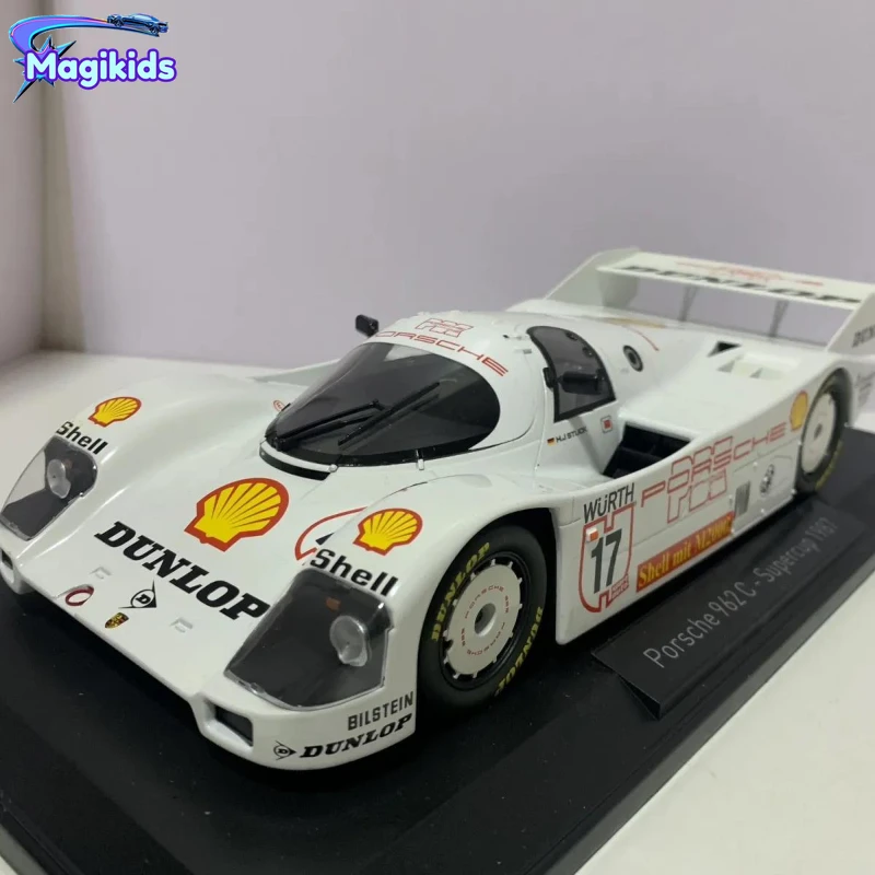

1:18 1987 Porsche 962 C Supercup High Simulation Diecast Car Metal Alloy Model Car Toys for Children Gift Collection P45