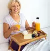 Tray with Folding Legs - Breakfast Tray with Handles - Bamboo Bed Tray for Bed, Sofa, Eating and Laptops  tray 3