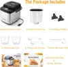 19-in-1 Compact Bread Maker Machine, 1.5 lb / 1 lb Loaf Small with Carrying Handle, Including Gluten Free 4