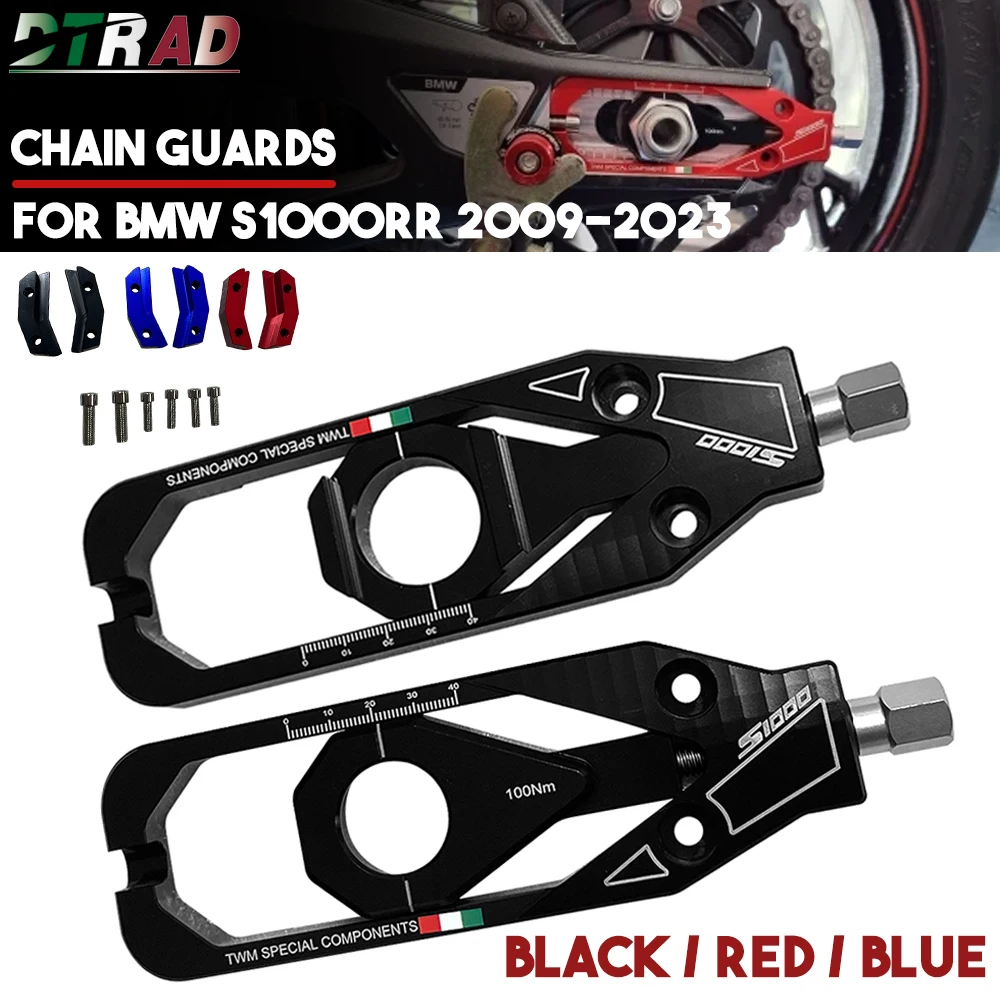 

TWM WSBK Billet Aluminum CNC Chain Adjusters For BMW S1000RR 2009-2018 / 2019-2023 Motorcycle Accessories Rear Wheel Axle Blocks