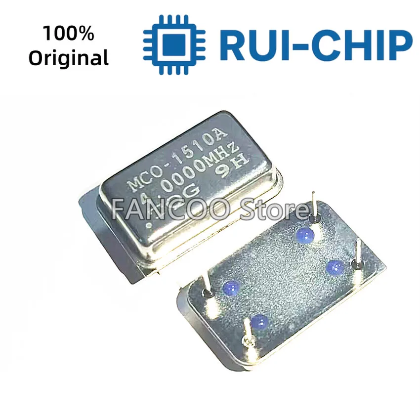 5개 4M 4.000M 4MHZ 4.000MHZ 크리스탈 발진기 액티브 OSC DIP-4 직사각형 풀 사이즈 3.3V 5V