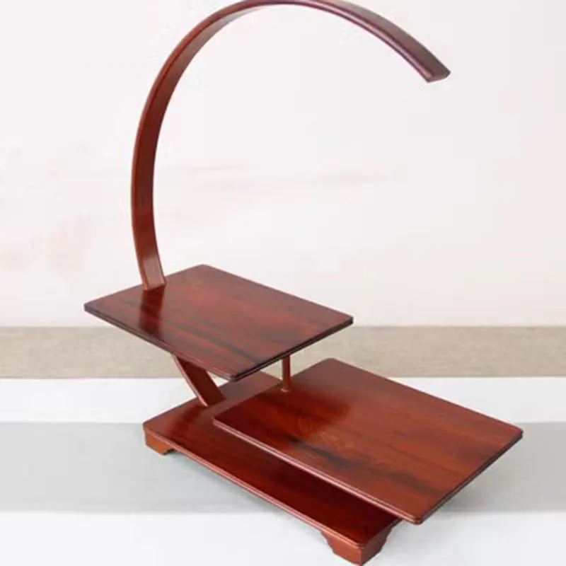 Circular Frame for Decoration, Vase Base, Purple Clay Pot, Simple Purple Light Sandalwood, Rosewood Decoration, Small Tea Set