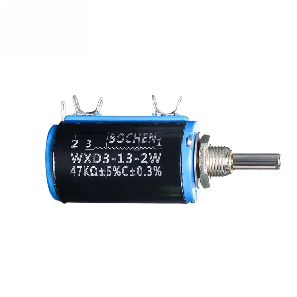 1PC WXD3-13-2W 10 Laps Wirewound Multi-turn Potentiometer 1K 4.7K 6.8K 10K 22K 68K 100K 100R 220R 680R Ohm with Rotary Knob