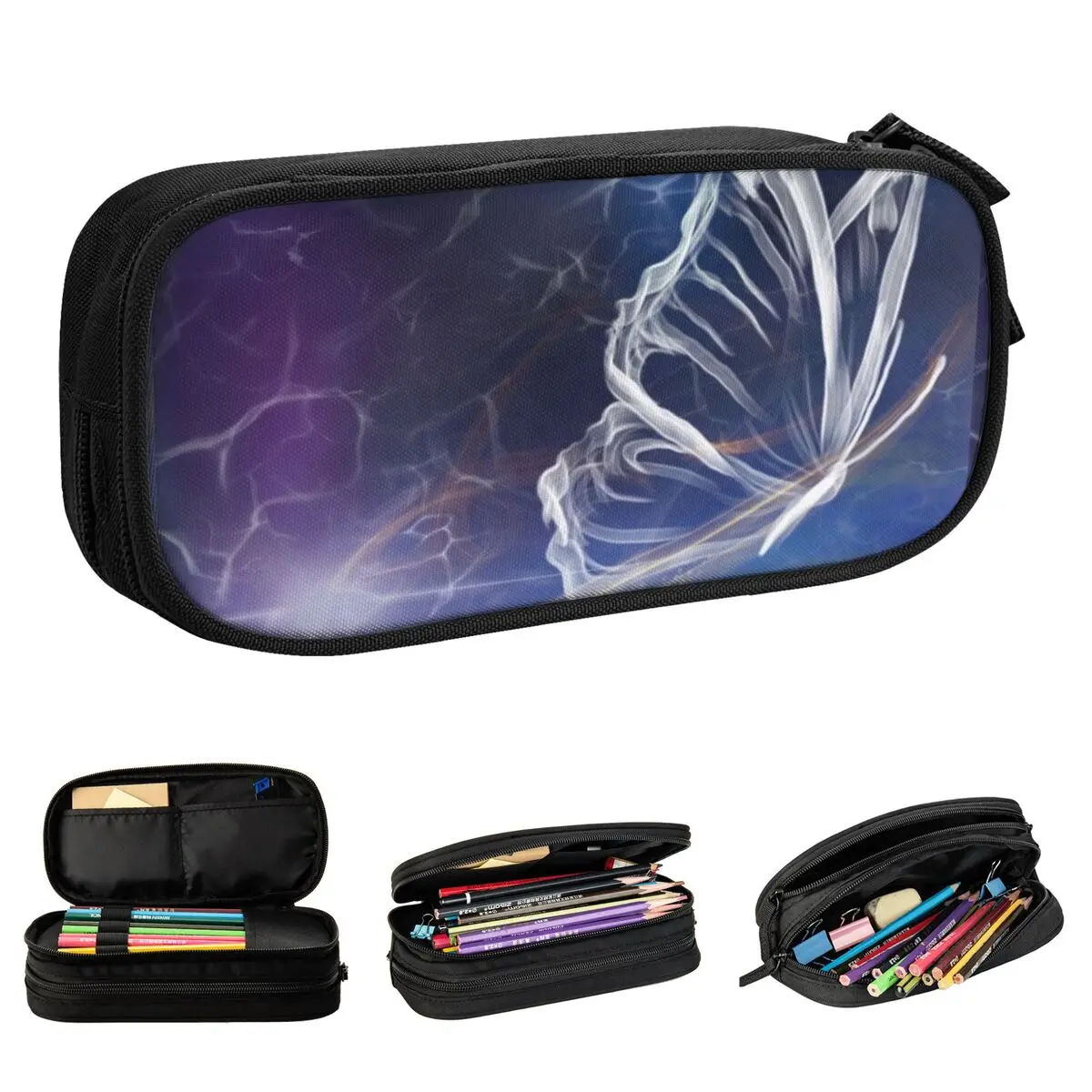 

Cosmic Butterfly Butterflies Pencil Case Animal Pencilcases Pen Kids Big Capacity Pencil Bags Office Gifts Stationery