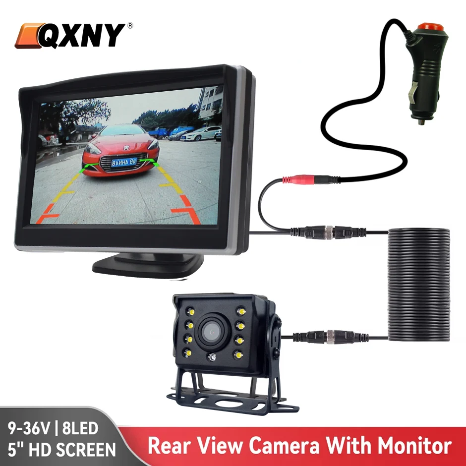 Car Rear View Backup Camera Monitor Truck Paking 24V Night Vision Waterproof Camera 5