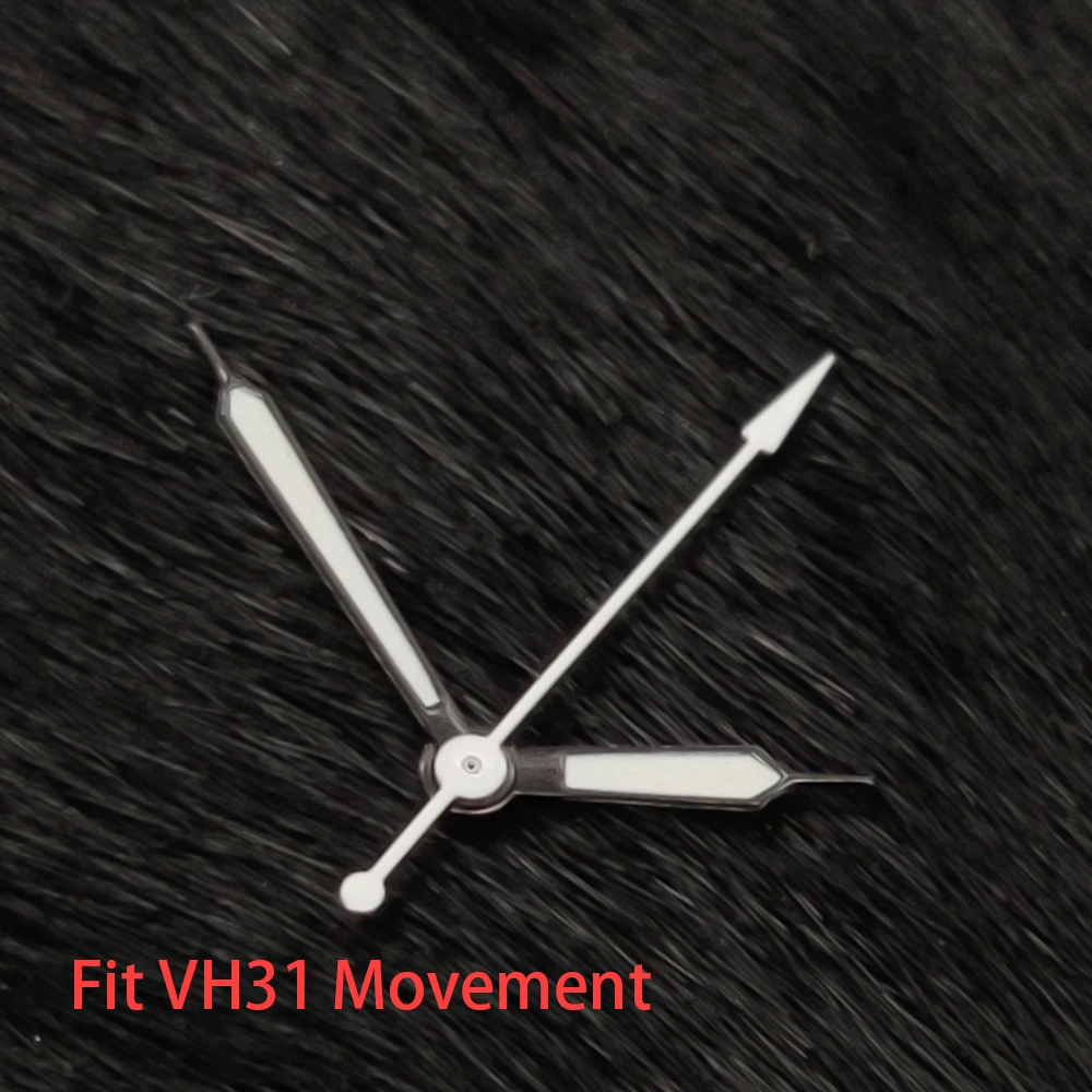 Green Luminous Silver Watch Hands Replacement Parts