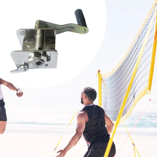 Sports Net Tensioner Hand Crank Tensioner Volleyball Net Tensioner for Outdoor Volleyball Badminton Tennis Pole Net 2