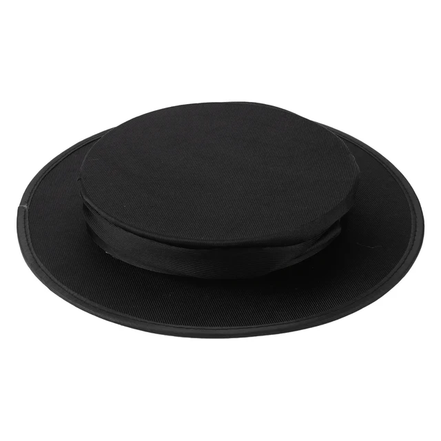 Black Folding Top Hat Spring Magic Tricks Appearing/Vanishing Objects Hat Stage Accessories Gimmick Magician Comedy Party Props 5