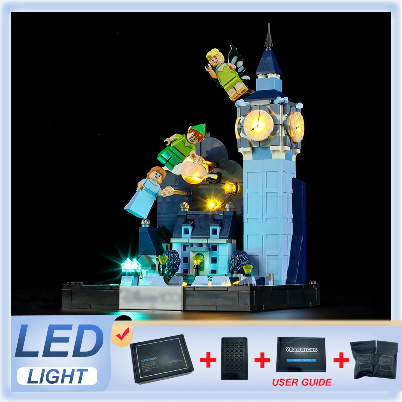 

Фотообои для LEGO 43232, модель Петера Пэн и Венди's Flight over Lond (только фото, без блоков)
