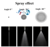 GG Angle Adjustable Stainless Steel Solid Conical Nozzle 0 Degrees 30 Degrees 60 Degrees Cleaning Spray Head 1/4, 1/8 Thread 6