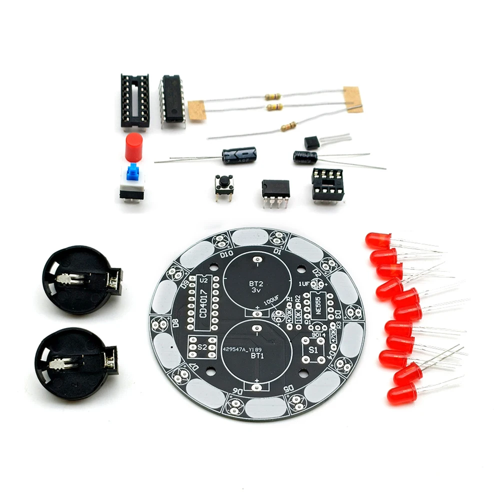 

Lucky Turntable Electronic Production Kit DIY Production Component Suit Lucky Rotary Suite Components Student Laboratory DIY Kit