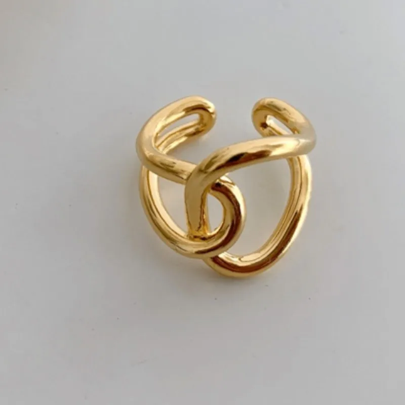 Silver Color Wraparound Fill Wrap Rings for Women Men Criss Cross Intertwined Handmade Rings Fashion Party Jewelry