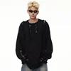 FEWQ High Street Woolen Design Round Neck Men's Sweater Autumn Winter American Male Pullover Long Sleeve Casual 24E5351 3