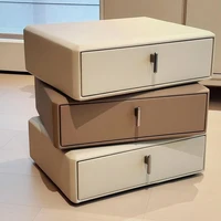 Tables de chevet de luxe tables de chevet de chambre modernes armoire de rangement en bois tables de lit d'appoint meubles minimalistes tables de lit d'appoint noir 3