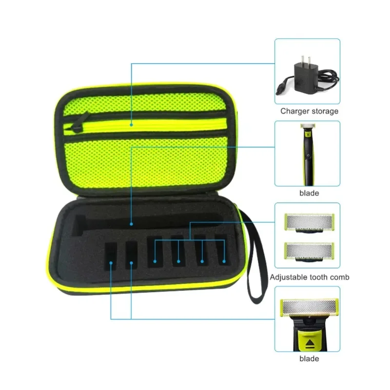 Trimmer Storage Case EVA Portable Case Electric Trimmer Shaver Travel Protective Cover For Philips One Blade