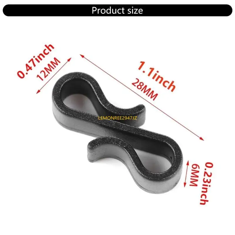 63HA 10/50Pcs Plastic Gutter Hooks Hangers S Shaped Clips Christmas Gutter Clips for Hanging Outdoor Light Enduring
