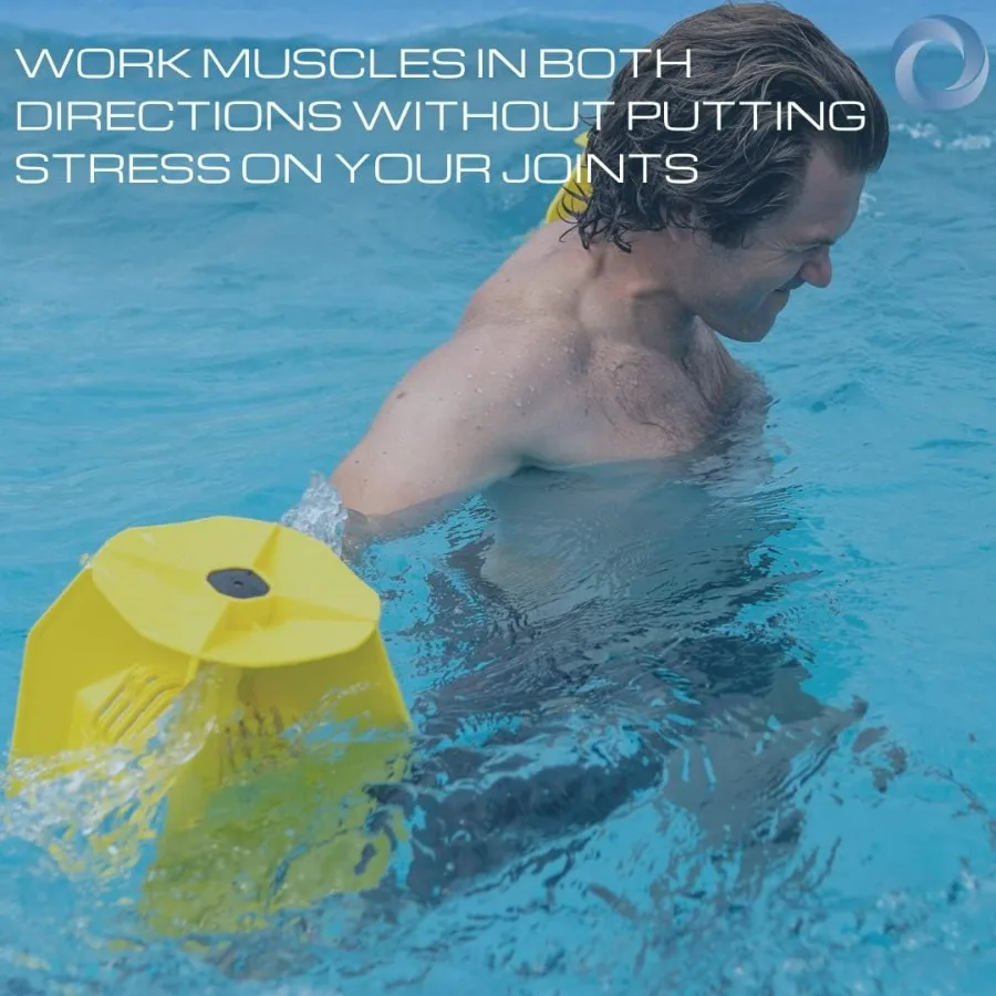 Hydro Tone - HYDRO-BELL Pool Weights for Water Exercise Pair | Water Weights | Functional Strength Training with Pool Weight | A