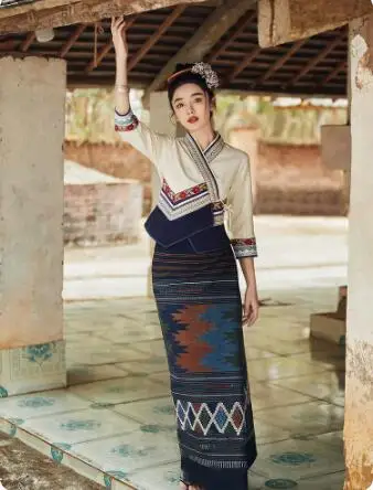 

Китайская Xishuangbanna Dai, летняя одежда, экзотические стильные платья для женщин