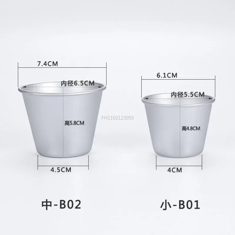 1Pcs Optional Size Pastry Pudding Mold Decorating Tool Nonstick Baking Cups Metal Aluminum Baking Form Mould Kitchen Accessories