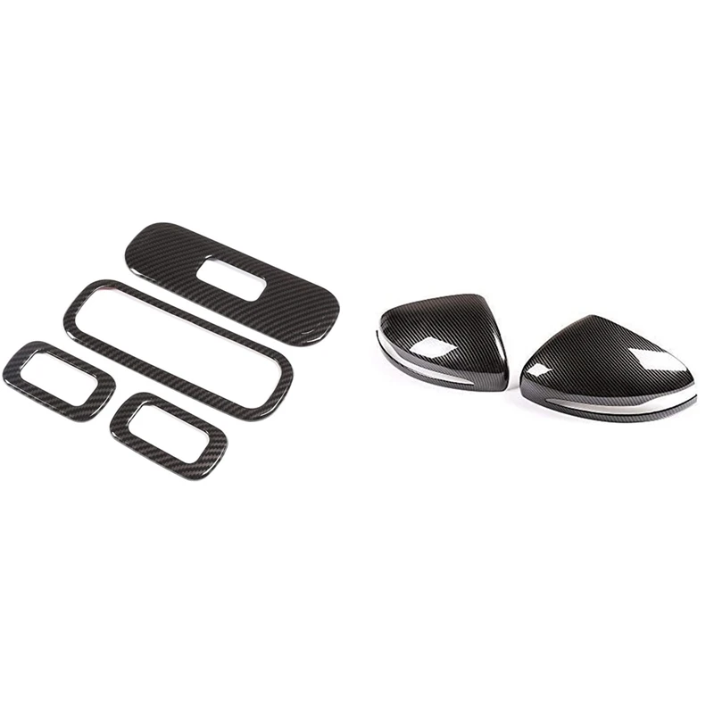 

Window Lift Button Frame Trim For Benz G Class W463 G500 G550 G63 2019 2020 & Car Side Door Rearview Mirror Cap Cover