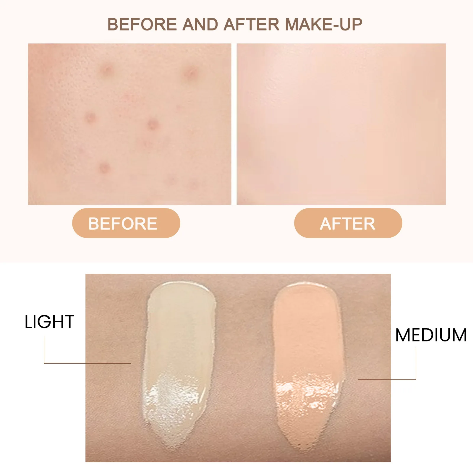 CC Cream Natural Foundation Cc Cream Waterproof Brighten Moisturizing Foundation Concealer Oil-Control Sunscreen Spf 50 Makeup Cosmetics cc cream
