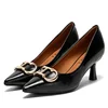New Classic Single Shoes Simple Design Pure Color For Women, Retro Fashion, Comfortable And Versatile Single Shoes For Women 1
