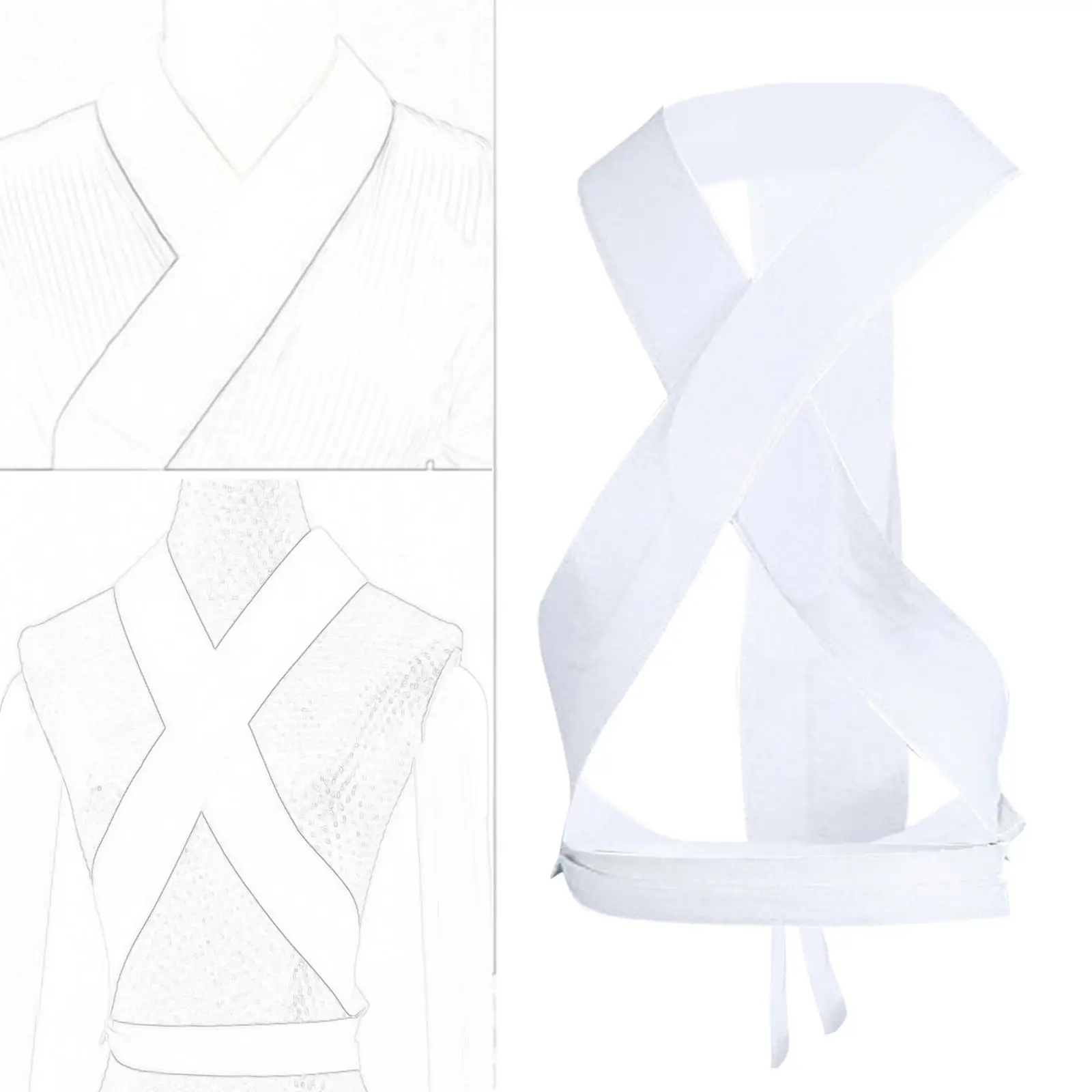 Kimono Accessories Japanese Kimono Collar Kimono Obi Belt Durable for Wedding Banquet Ceremony