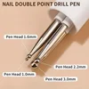 4 in 1 Nail Art Dotting Tools Nail Art Tip Dot Paint Manicure Kit Rotatable Ballpoint Drill Pen Dotting Tools Nail Point Pen 4
