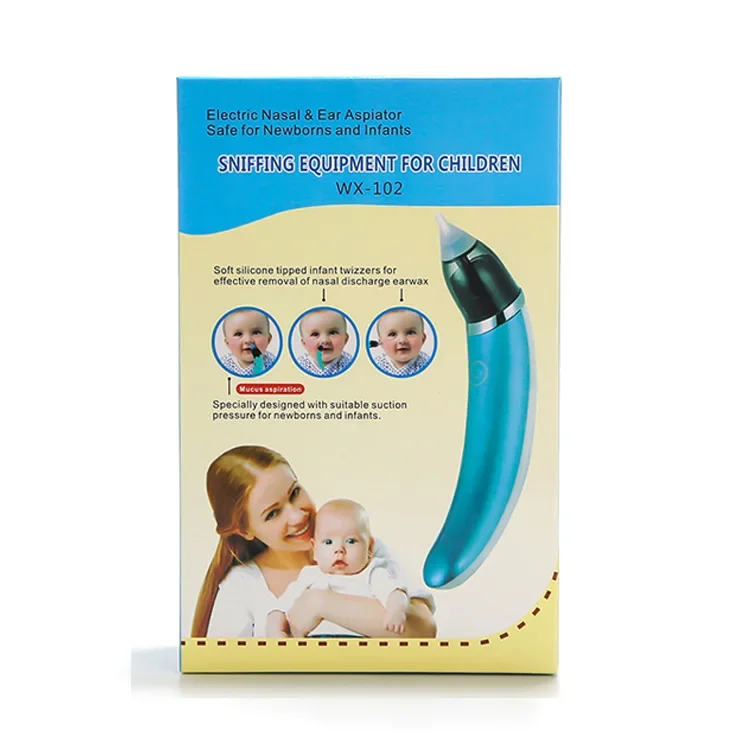 Electric Nasal Aspirator for Babies Baby Snot Absorber Infant Home Use Children's Nasal Cleaning Device Soft Silicone Tip