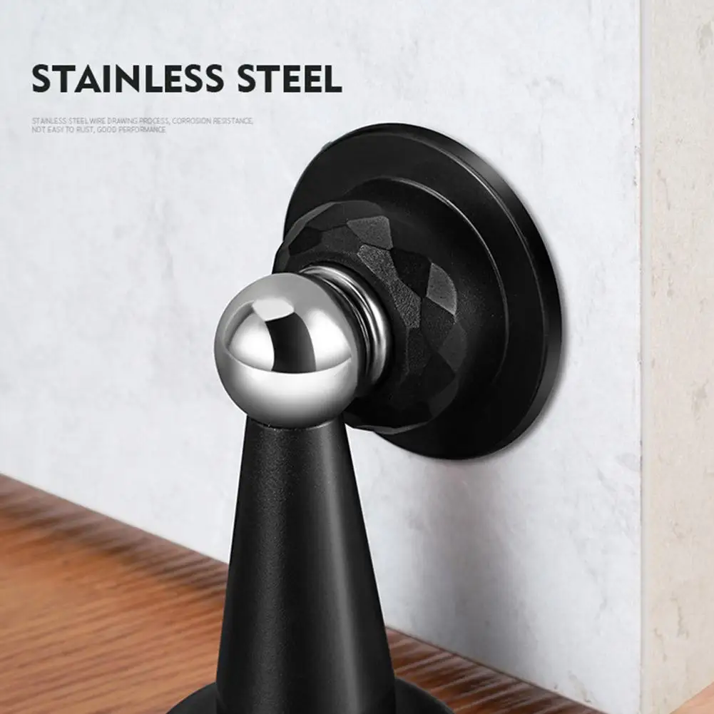Silicone Door Stopper No Punching Door Suction Magnetic Absorption Anti-Collision