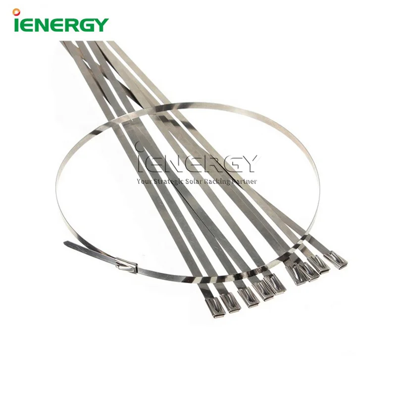 

100 Pcs Cable Ties 304 Stainless Steel 4.6mm Heavy Duty Cable Ties Self-locking Multi-purpose Exhaust Wrap Organize The Wires